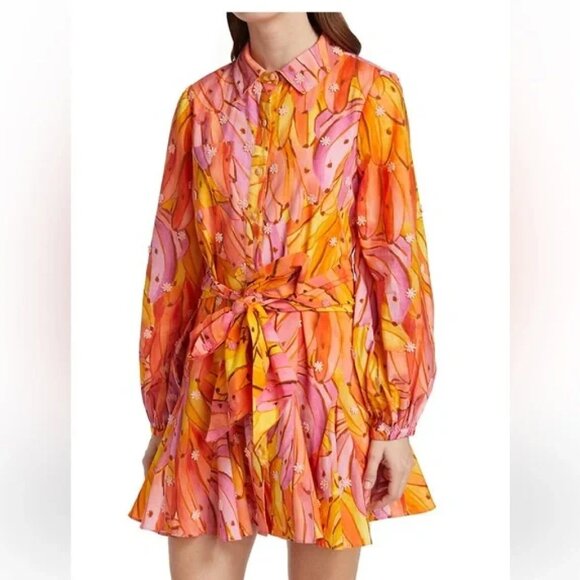 Farm Rio Pink Ombré Bananas mini dress - Picture 5 of 6